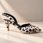 Feathered Embellished Stiletto Slipper