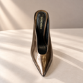 Feathered Embellished Stiletto Slipper