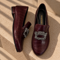 Bordo Krokodil Loafer