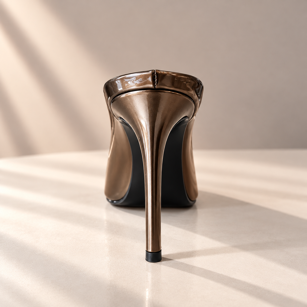 Feathered Embellished Stiletto Slipper