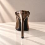 Feathered Embellished Stiletto Slipper