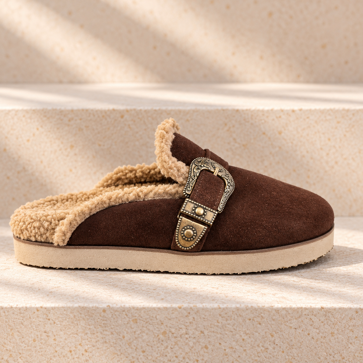 Feathered Embellished Stiletto Slipper