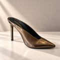Feathered Embellished Stiletto Slipper