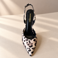 Feathered Embellished Stiletto Slipper