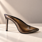 Feathered Embellished Stiletto Slipper