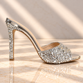 Feathered Embellished Stiletto Slipper