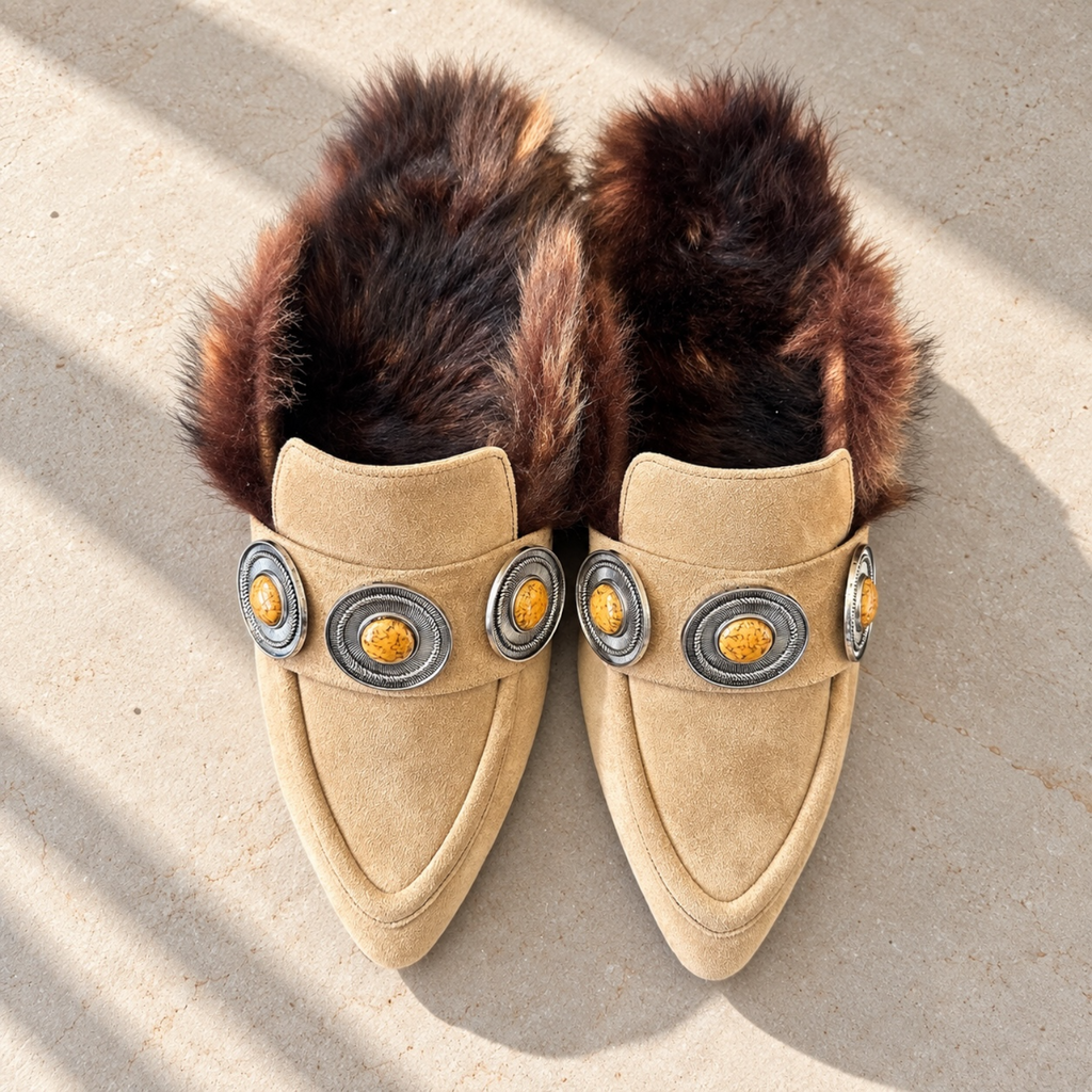 Tüylü Loafer