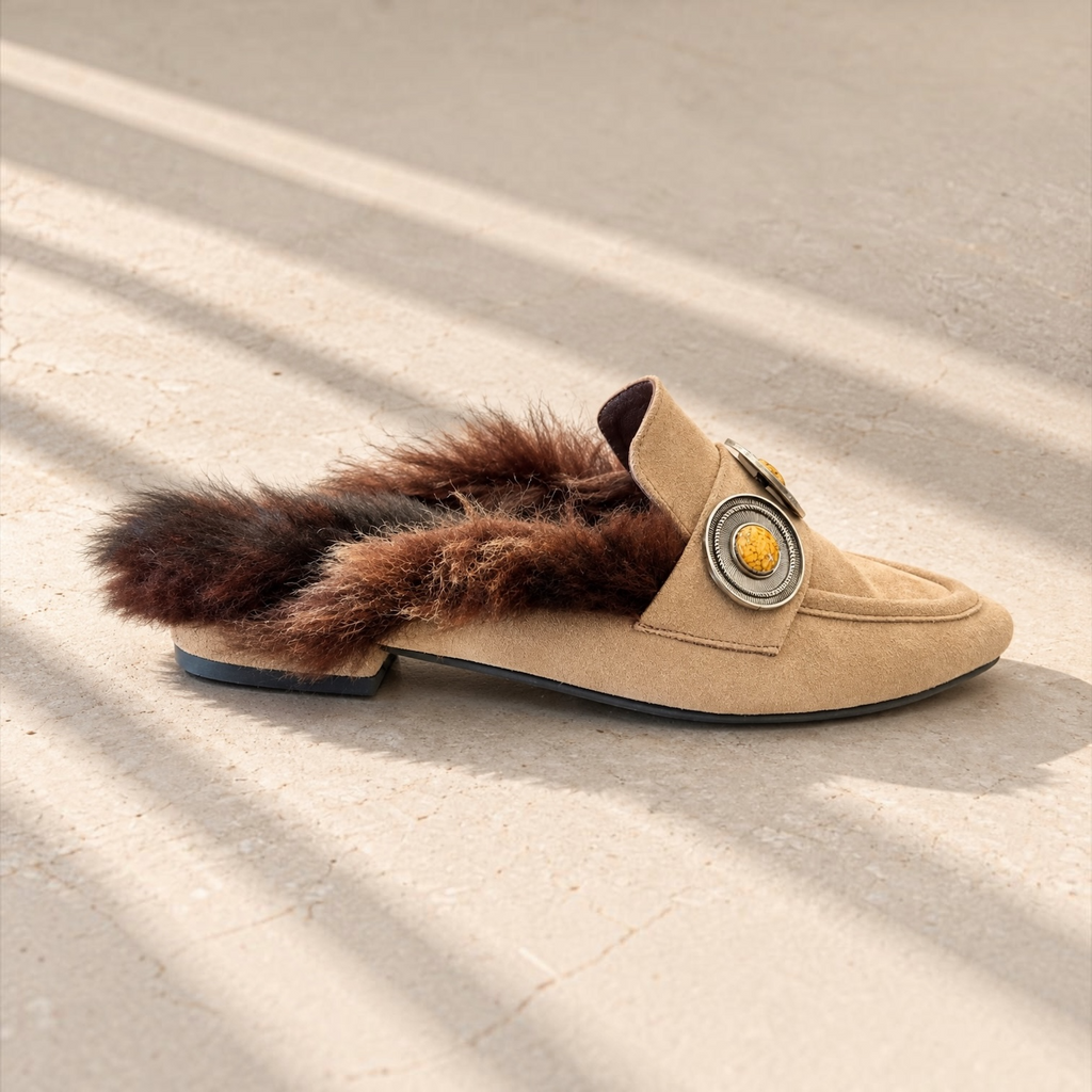 Tüylü Loafer