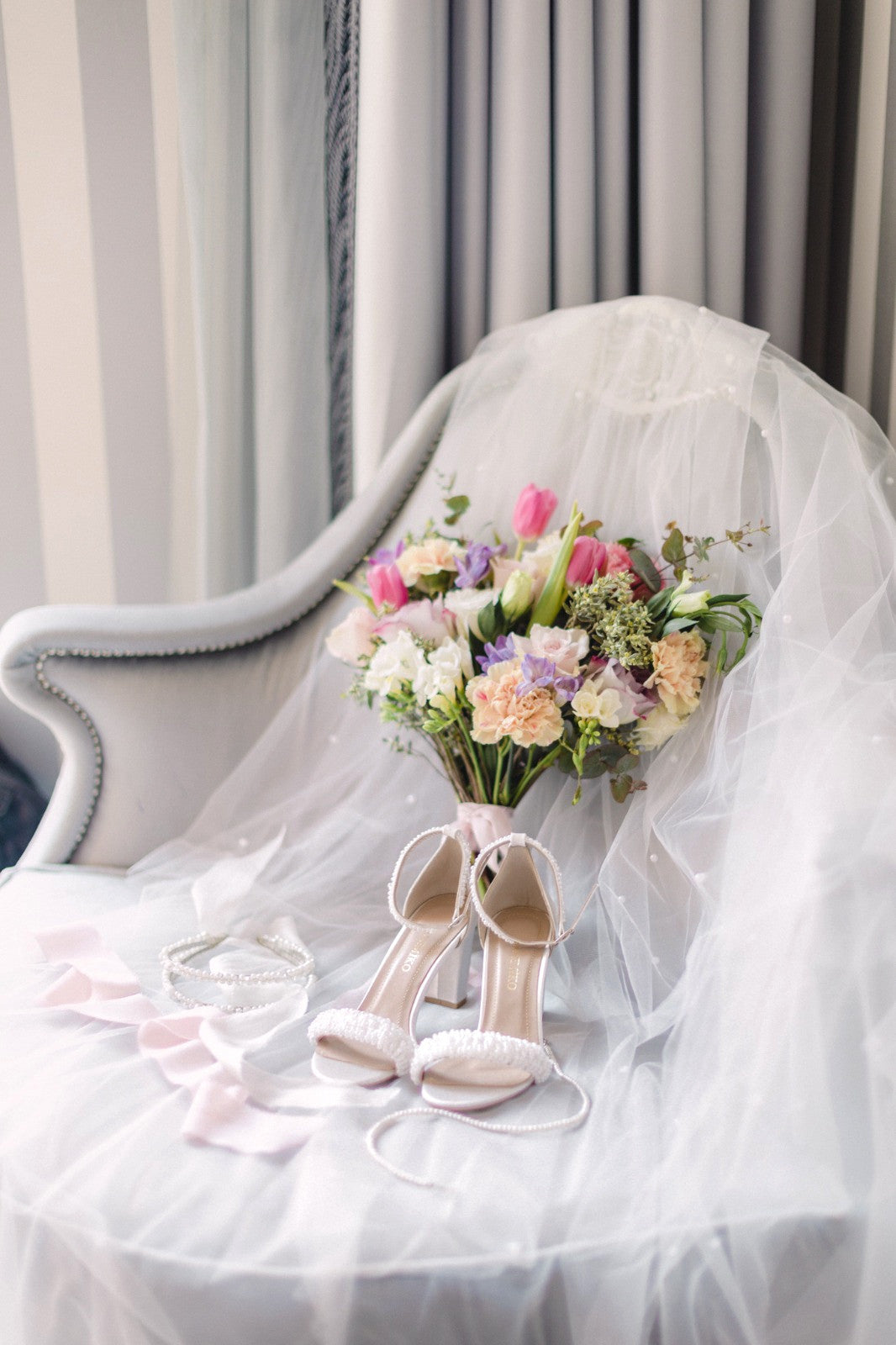 Valerie Pearl Bridal Shoes (Immediate Delivery)