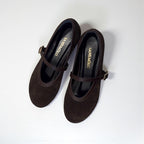 Suede ballet flats